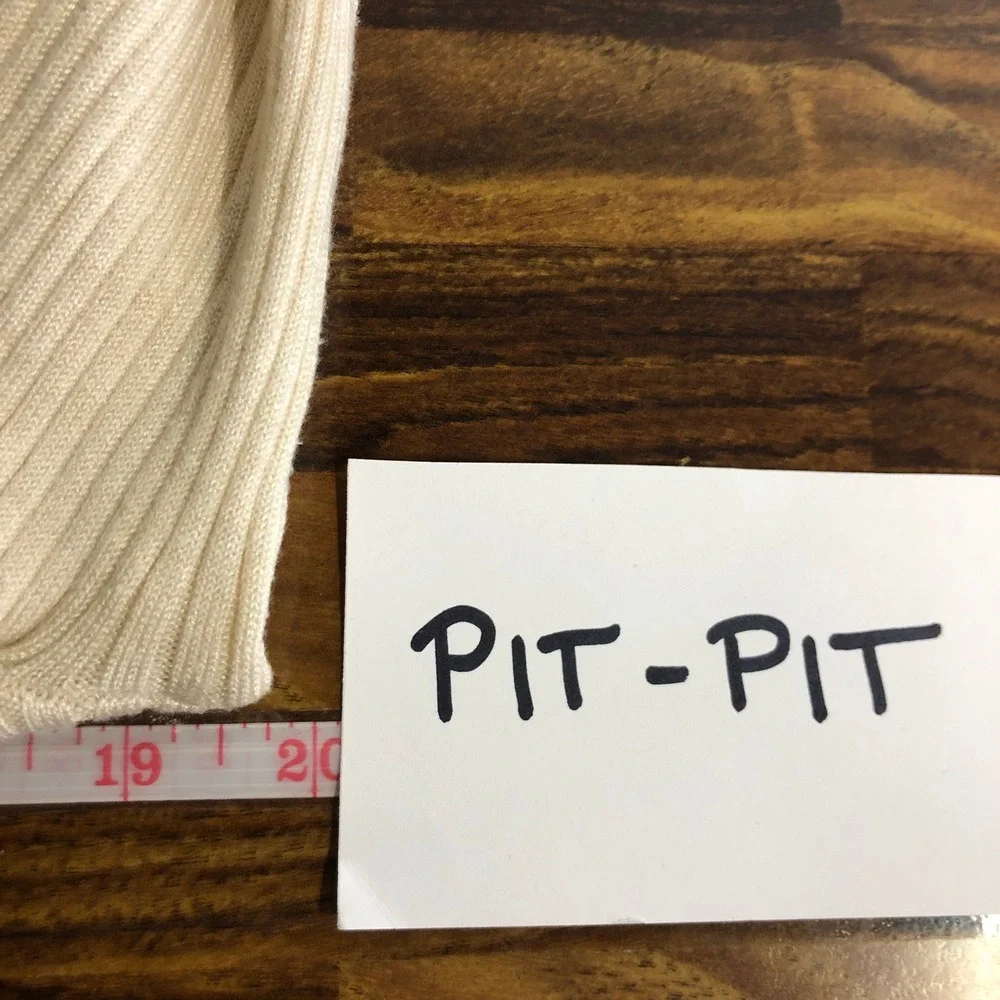 J. Crew Womens Ribbed Tencel Turtle Neck Sweater Size XL Ivory Classic Timeless‎